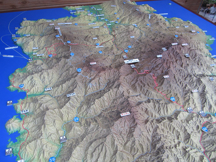 伊豆半島地形模型