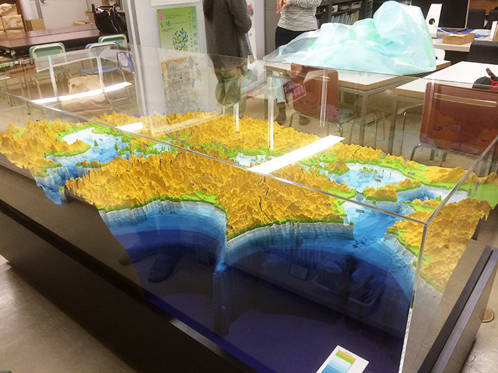 瀬戸内海海底地形模型